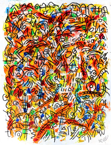 Peinture intitulée "UPCOMING FALL" par Jean Mirre, Œuvre d'art originale, Huile