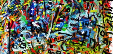 Malerei mit dem Titel "WONDERLAND (détails)" von Jean Mirre, Original-Kunstwerk, Acryl