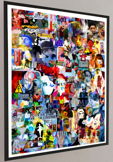 Pintura intitulada "CLEEF collage" por Jean Mirre, Obras de arte originais, Outro