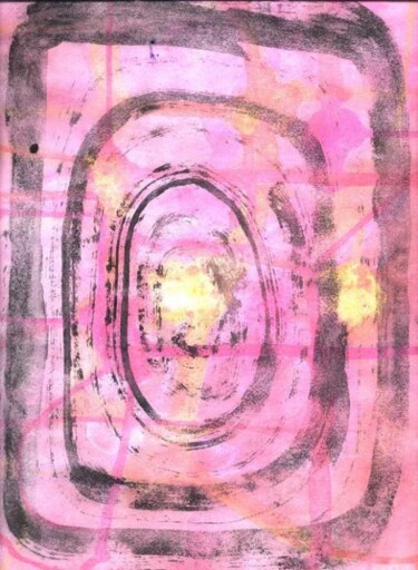 Peinture intitulée "Reflets Organiques…" par Jeanne Ingrassia, Œuvre d'art originale, Huile