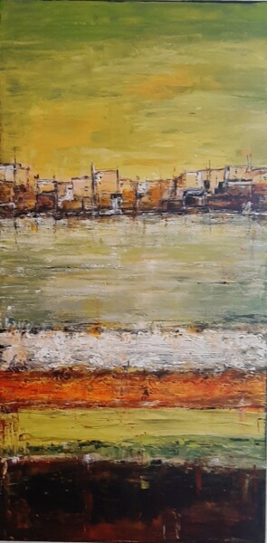 Peinture intitulée "Littoral 2" par Jeanne-Marie Delbarre, Œuvre d'art originale, Acrylique Monté sur Châssis en bois