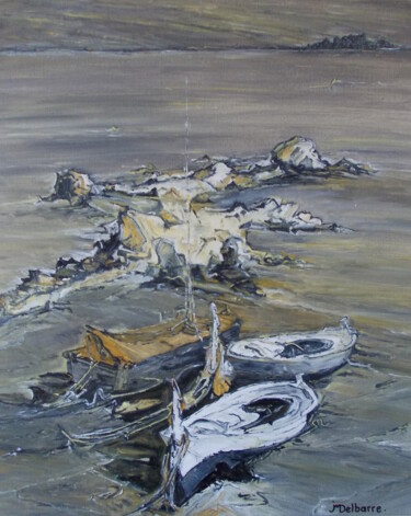 Pintura intitulada "Gris Marine" por Jeanne-Marie Delbarre, Obras de arte originais, Óleo