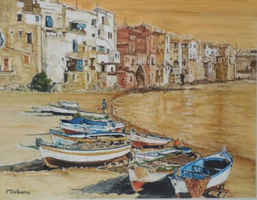 Painting titled "Marocco" by Jeanne-Marie Delbarre, Original Artwork, Oil