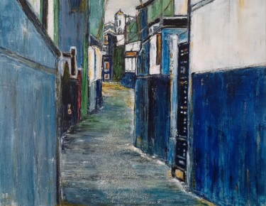 Картина под названием "Essaouira Ville Ble…" - Jeanne-Marie Delbarre, Подлинное произведение искусства, Масло Установлен на…