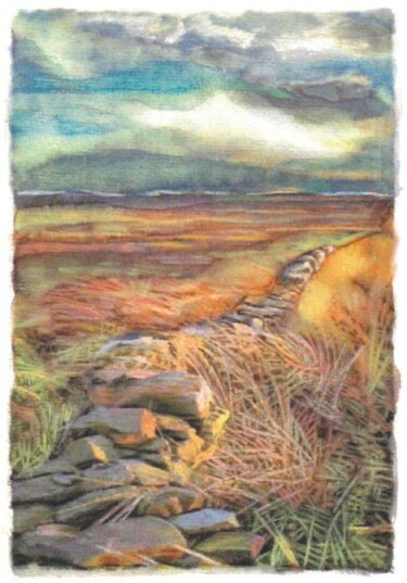 Painting titled "Derbyshire landscap…" by Jeanne-Marie Doyle, Original Artwork