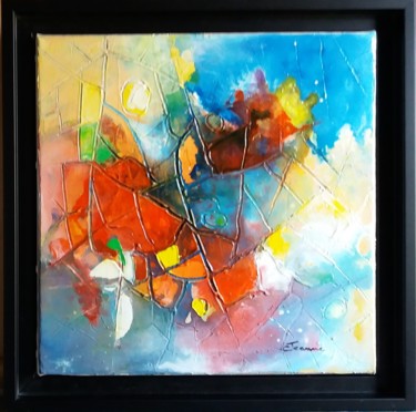 Painting titled "REF 6-20 - Comme un…" by Jeanne, Original Artwork, Acrylic Mounted on Wood Stretcher frame