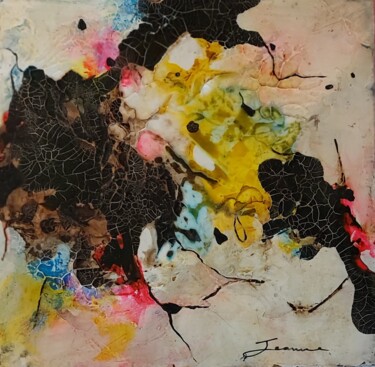 Картина под названием "REF 58-17 - Composi…" - Jeanne, Подлинное произведение искусства, Акрил Установлен на Деревянная рама…