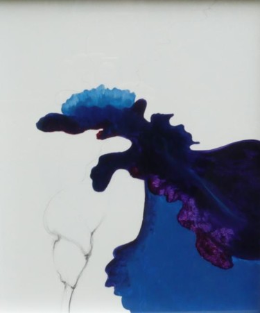 Peinture intitulée "Iris violet" par Jeanne Figueras, Œuvre d'art originale