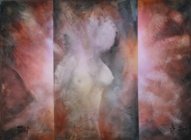 Pintura titulada "ROMANTIQUE  Création" por Christian Jeannet, Obra de arte original, Oleo Montado en Bastidor de camilla de…