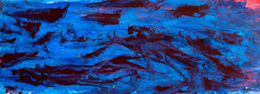 Pittura intitolato "A L'HORIZON" da Jeannette Allary, Opera d'arte originale, Olio
