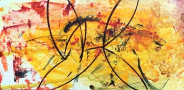 Painting titled "ALLEZ, ON DANSE" by Jeannette Allary, Original Artwork, Oil