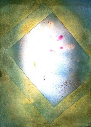 Malerei mit dem Titel "MIROIR" von Jeannette Allary, Original-Kunstwerk, Tinte