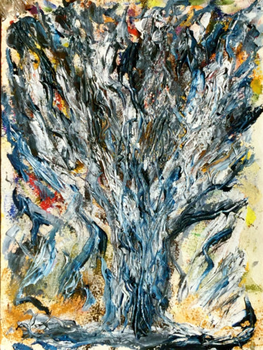Pintura titulada "ESPRIT D'HIVER" por Jeannette Allary, Obra de arte original, Oleo