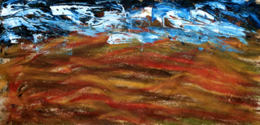 Malerei mit dem Titel "RIVAGES" von Jeannette Allary, Original-Kunstwerk, Öl