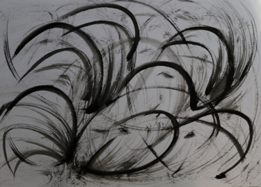 Peinture intitulée "LIBRE EXPRESSION" par Jeannette Allary, Œuvre d'art originale, Encre