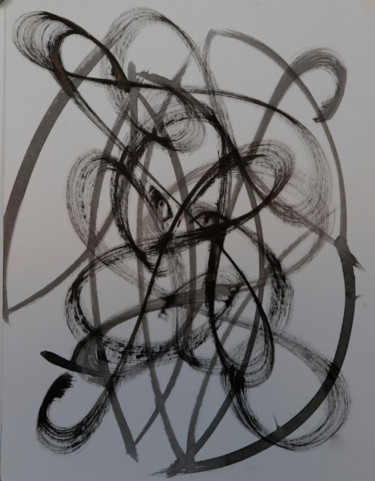 Malerei mit dem Titel "LIBRE EXPRESSION  (…" von Jeannette Allary, Original-Kunstwerk, Tinte