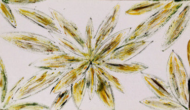 Zeichnungen mit dem Titel "DU SOIR" von Jeannette Allary, Original-Kunstwerk, Tinte Auf Andere starre Platte montiert