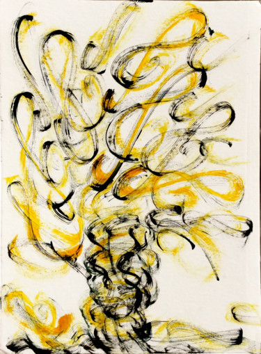 SAMBA Peinture intitulée "SAMBA" par Jeannette Allary, Œuvre d'art originale, Encre