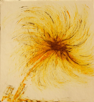 Dibujo titulada "SOLEIL D'HIVER" por Jeannette Allary, Obra de arte original, Tinta