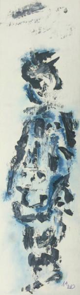 「DEFILE DE MODE ( 2 )」というタイトルの絵画 Jeannette Allaryによって, オリジナルのアートワーク, オイル