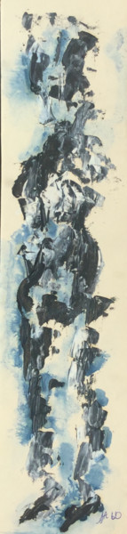 Pittura intitolato "DEFILE DE MODE ( 3 )" da Jeannette Allary, Opera d'arte originale, Olio