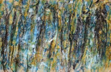 Malerei mit dem Titel "HOMMAGE 4" von Jeannette Allary, Original-Kunstwerk, Aquarell Auf Andere starre Platte montiert