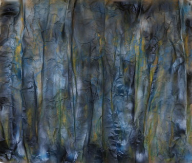 Картина под названием "BLEU SATIN" - Jeannette Allary, Подлинное произведение искусства, Чернила