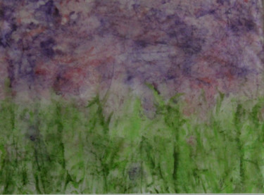 Malerei mit dem Titel "BRUIT D'ORAGE" von Jeannette Allary, Original-Kunstwerk, Aquarell