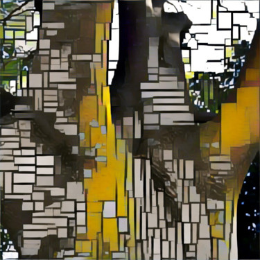Digitale Kunst mit dem Titel "URBANISME" von Jeannette Allary, Original-Kunstwerk, Digitale Malerei