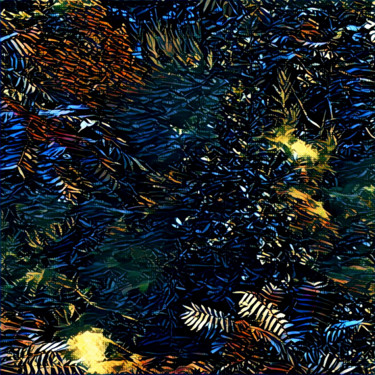 Digital Arts titled "ABYSSES" by Jeannette Allary, Original Artwork, Digital Painting