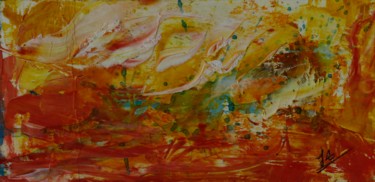 Painting titled "ABSTRAIT N° 10" by Jeannette Allary, Original Artwork, Oil
