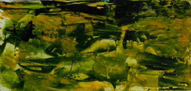 Malerei mit dem Titel "ABSTRAIT N° 12" von Jeannette Allary, Original-Kunstwerk, Öl