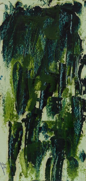 Painting titled "SUMELA  ( Abstrait…" by Jeannette Allary, Original Artwork, Oil