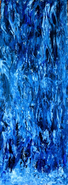 Peinture intitulée "CASCADES" par Jeannette Allary, Œuvre d'art originale, Huile