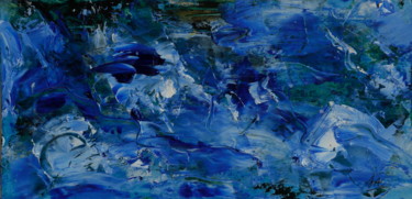 Peinture intitulée "GLACIERS" par Jeannette Allary, Œuvre d'art originale, Huile