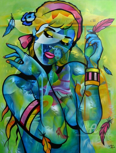 Malerei mit dem Titel "on y laisse toujour…" von Jeannette Guichard-Bunel, Original-Kunstwerk