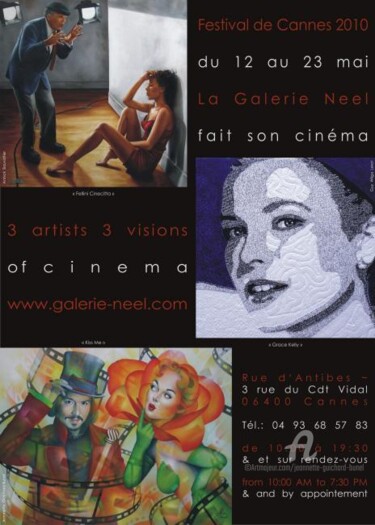 Malerei mit dem Titel "affiche 2010" von Jeannette Guichard-Bunel, Original-Kunstwerk