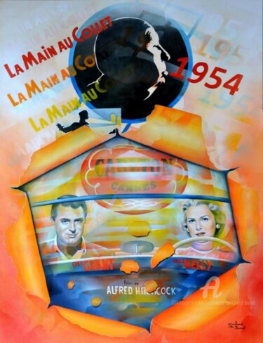 Peinture intitulée "la main au collet" par Jeannette Guichard-Bunel, Œuvre d'art originale, Autre