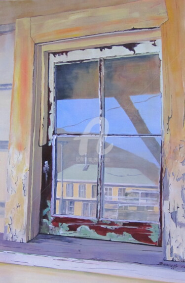 Painting titled "Murchison Window" by Jeannette Marlow, Original Artwork, Acrylic