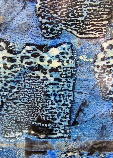 Peinture intitulée "Détail de  Blue  El…" par Jeanpaquet, Œuvre d'art originale