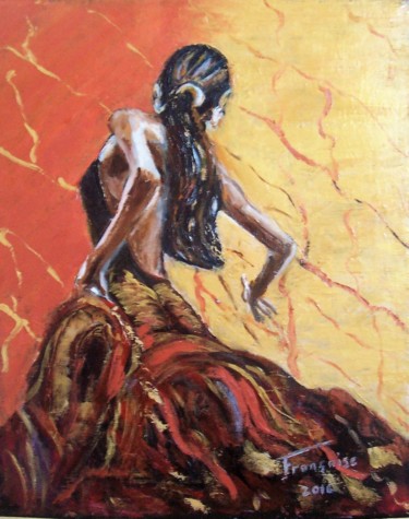Pintura intitulada "Danseuse Andalouse" por Françoise Collin, Obras de arte originais, Óleo