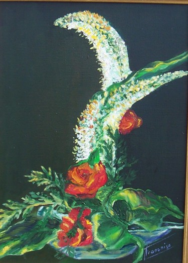 Peinture intitulée "Epanouissement" par Françoise Collin, Œuvre d'art originale, Huile