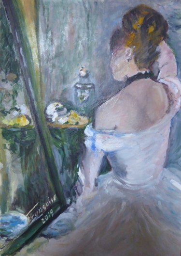 Peinture intitulée "La toilette" par Françoise Collin, Œuvre d'art originale, Huile