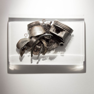Sculpture titled "Sparks & Explosions" by Jean-Paul Labelle, Original Artwork, Plastic
