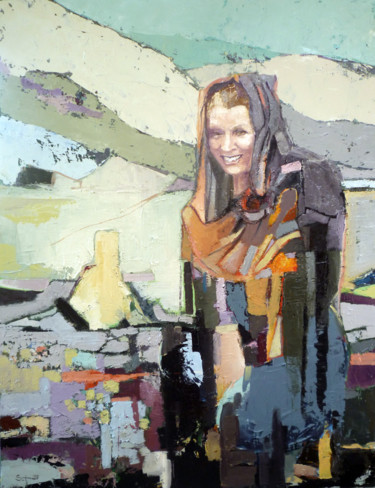 Картина под названием "MA CAPPADOCE" - Jean-Paul Schmitt, Подлинное произведение искусства, Масло Установлен на Деревянная р…