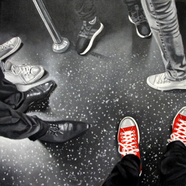 Painting titled "Converse" by Jeanpaul Tarasco, Original Artwork, Acrylic
