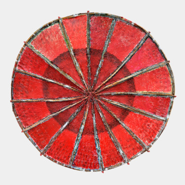 Peinture intitulée "La roue du temps.jpg" par Jeanpaul Zak, Œuvre d'art originale, Autre