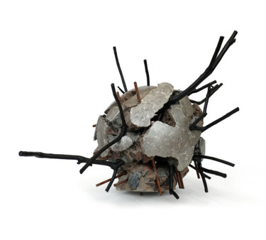 Escultura intitulada "Météor charmille" por Jeanpaul Zak, Obras de arte originais, Pedra