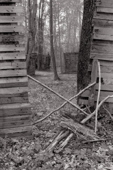 Photographie intitulée "Cabanes IV" par Jeanpaul Zak, Œuvre d'art originale, Photographie argentique