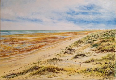 Les dunes de Fort-Mahon Peinture intitulée "Les dunes de Fort-M…" par Jean-Philippe Guffroy, Œuvre d'art originale, Huile